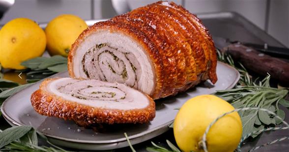 Romersk Porchetta steg, ca. 1.7 kg (Mesterstykket i Maj)